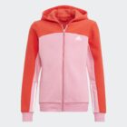 FELPA ZIP+CAPPUCCIO ADIDAS DA BAMBINA FELPATA