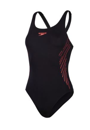 Speedo Costume Intero Donna – Medley Medalist – Stampa Onde – Tessuto Eco EnduraFlex – 100% Riciclato