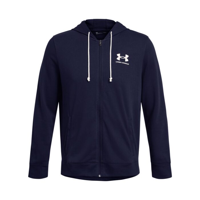 M RIVAL TERRY FELPA ZIP E CAPPUCCIO UOMO UNDER ARMOUR - immagine 2
