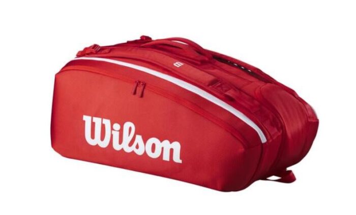 SUPER TOUR WILSON RED 15K BORSA PORTA RACCHETTE WILSON