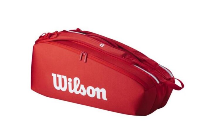 SUPER TOUR WILSON RED 6K BORSA PORTA RACCHETTE WILSON