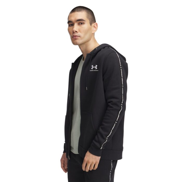 M FELPA ZIP E CAPPUCCIO CON BANDA CITY UOMO UNDER ARMOUR