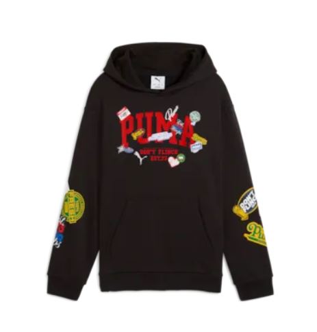 B BASKETBALL FELPA CAPPUCCIO BAMBINO PUMA - immagine 2